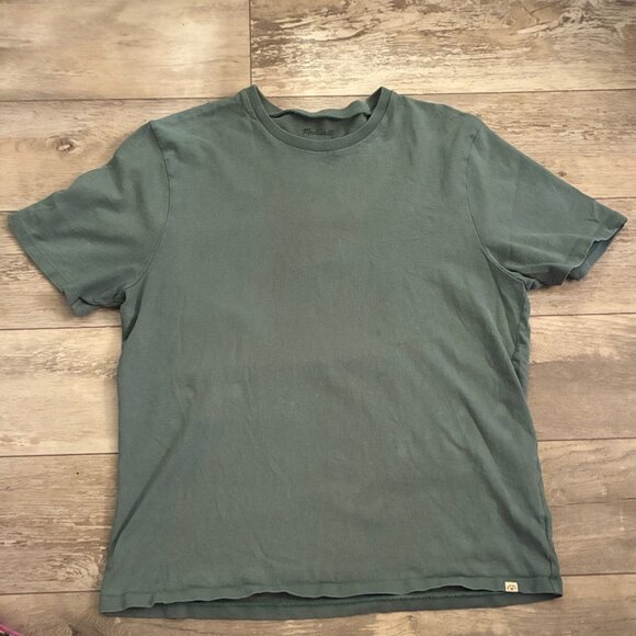 Madewell Men's Forest Green Short Sleeve Tee Size L - Picture 3 of 4